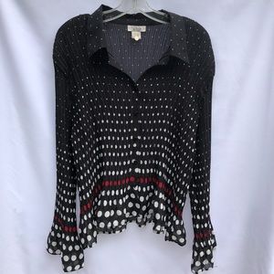 Polka dot blouse
